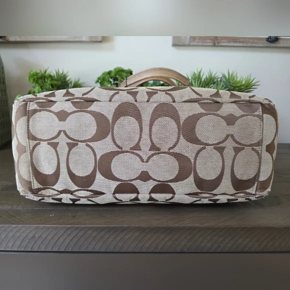 Coach Legacy Stripe Y2K Signature Tote Bag/Diaper/Laptop Bag/Crossbody Strap - Picture 11 of 16